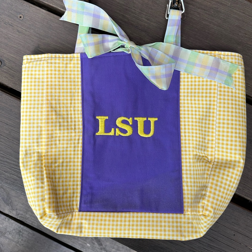 Handmade LSU purse